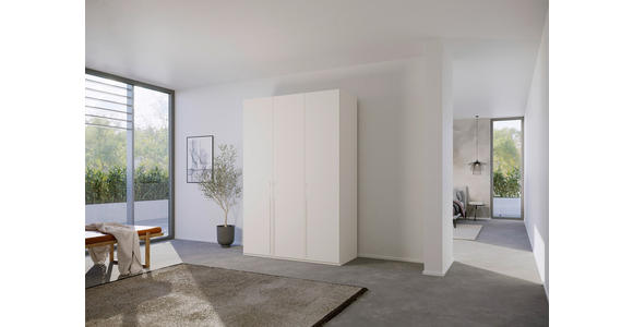 DREHTÜRENSCHRANK 151/235/60 cm 3-türig Weiß - Weiß, Trend, Holzwerkstoff/Metall (151/235/60cm) - Novel