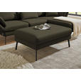 ECKSOFA  in Flachgewebe Dunkelgrün  255-365/175-224 cm  - Dunkelgrün/Schwarz, Design, Textil/Metall (255-365/175-224cm) - Dieter Knoll