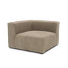 SOFAELEMENT  in Cord, Mikrofaser Schlammfarben  - Schlammfarben/Schwarz, Design, Kunststoff/Textil (108/69/108cm) - MID.YOU