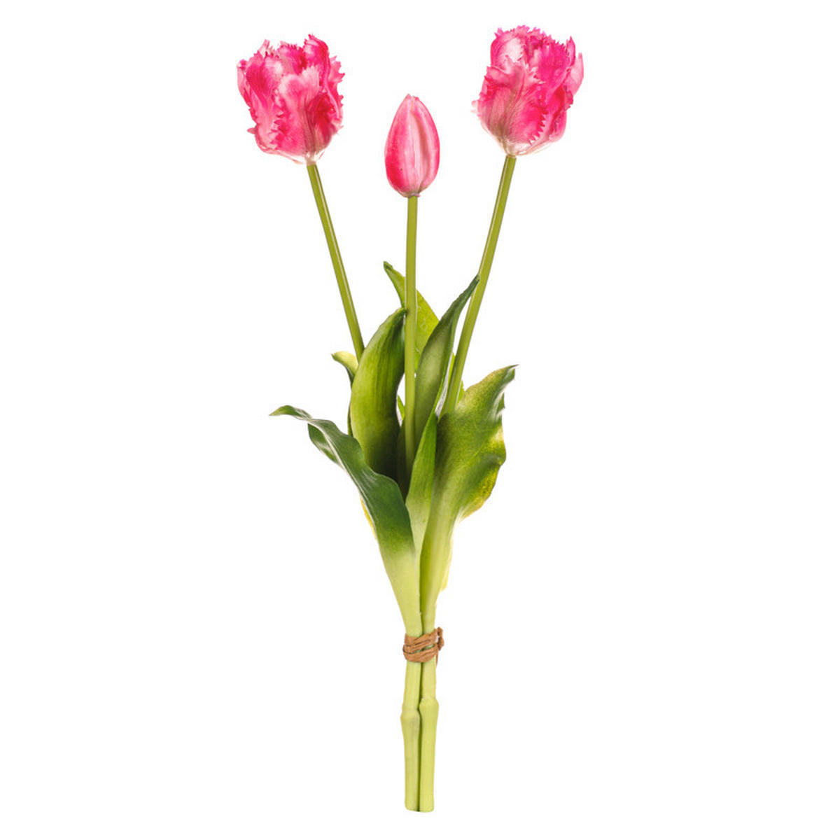 DEKORAČNÍ KVĚTINA 40 cm - růžová, Basics, plast (40cm)