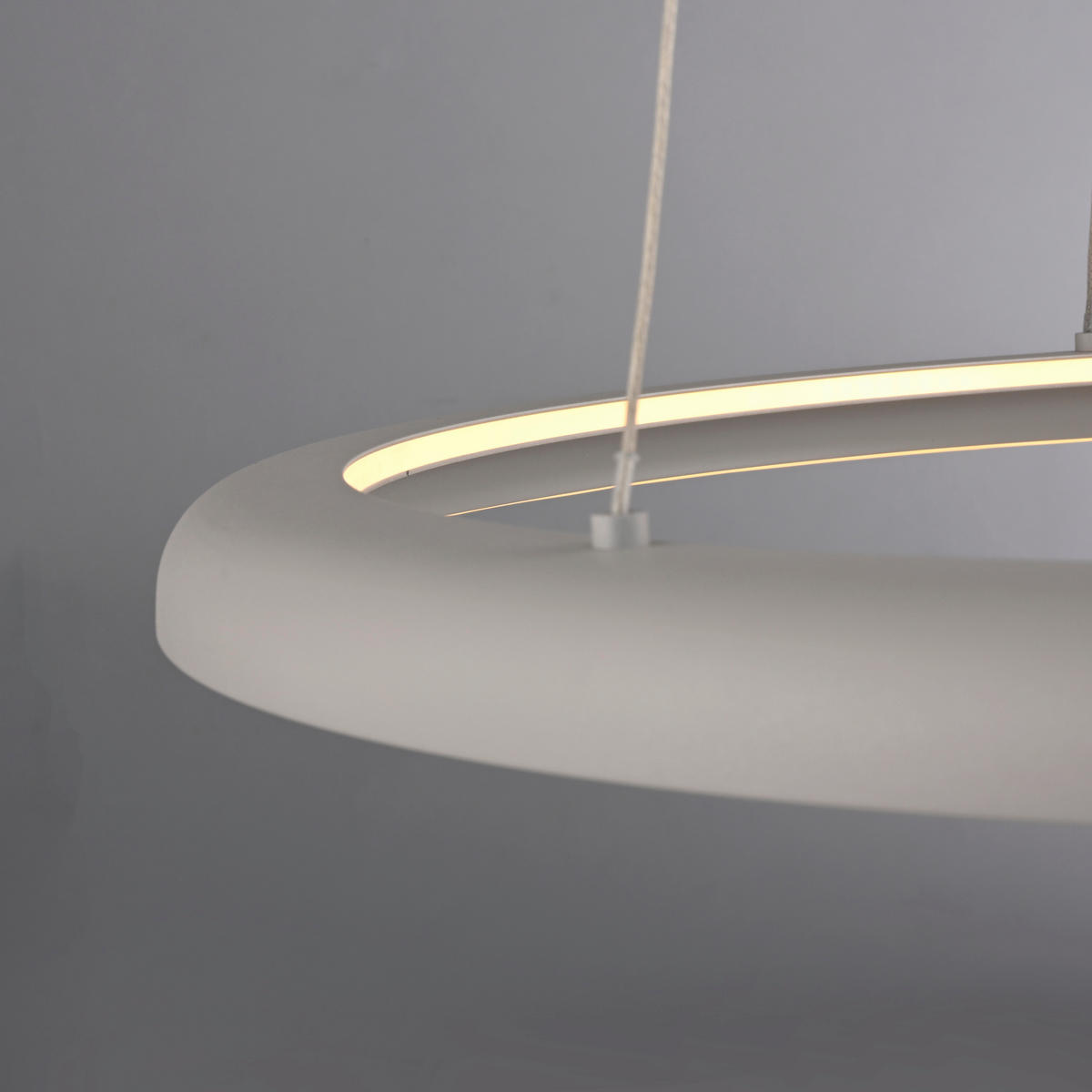 LED-PENDELLEUCHTE SW QUILLO 60/60/180 cm   - Sandfarben, Design, Kunststoff/Metall (60/60/180cm) - Schöner Wohnen