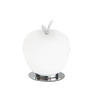 LED-TISCHLEUCHTE 14/17 cm   - Chromfarben/Weiß, Design, Glas/Metall (14/17cm) - Fabas Luce
