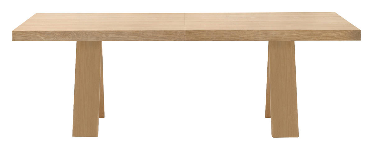 ESSTISCH in Holz 250-350/100/75 cm  - Eiche Bianco, Natur, Holz (250-350/100/75cm) - TEAM 7