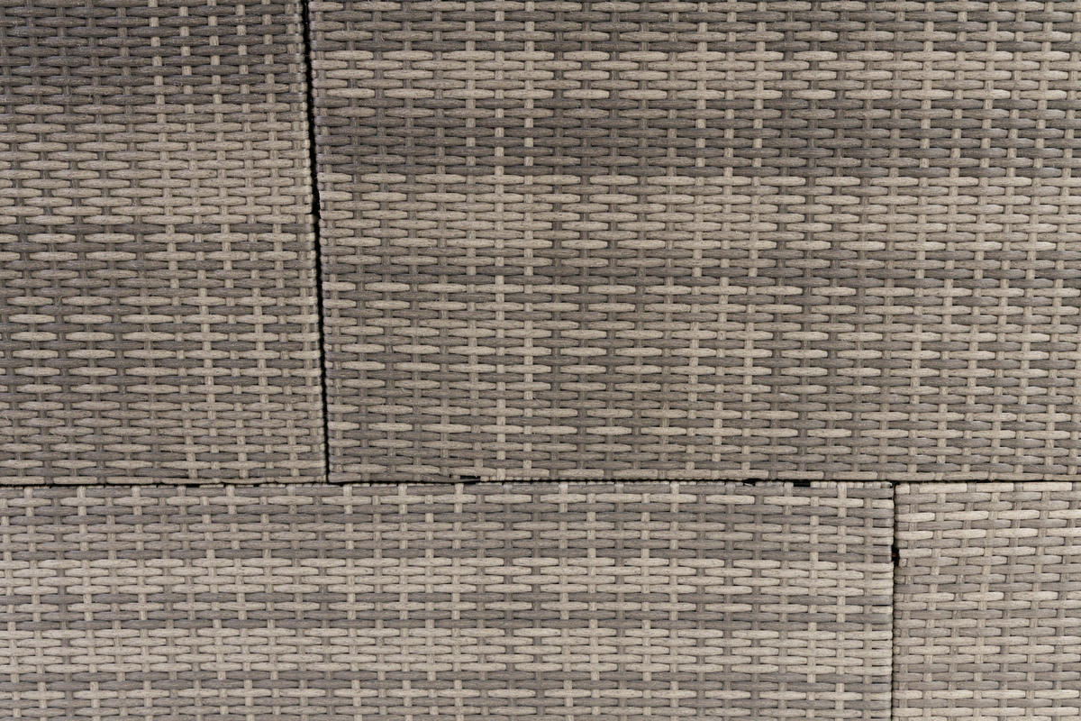 LOUNGEGARNITUR Stahl  - Dunkelgrau/Grau, MODERN, Kunststoff/Textil (120/70/66cm) - Ambia Garden