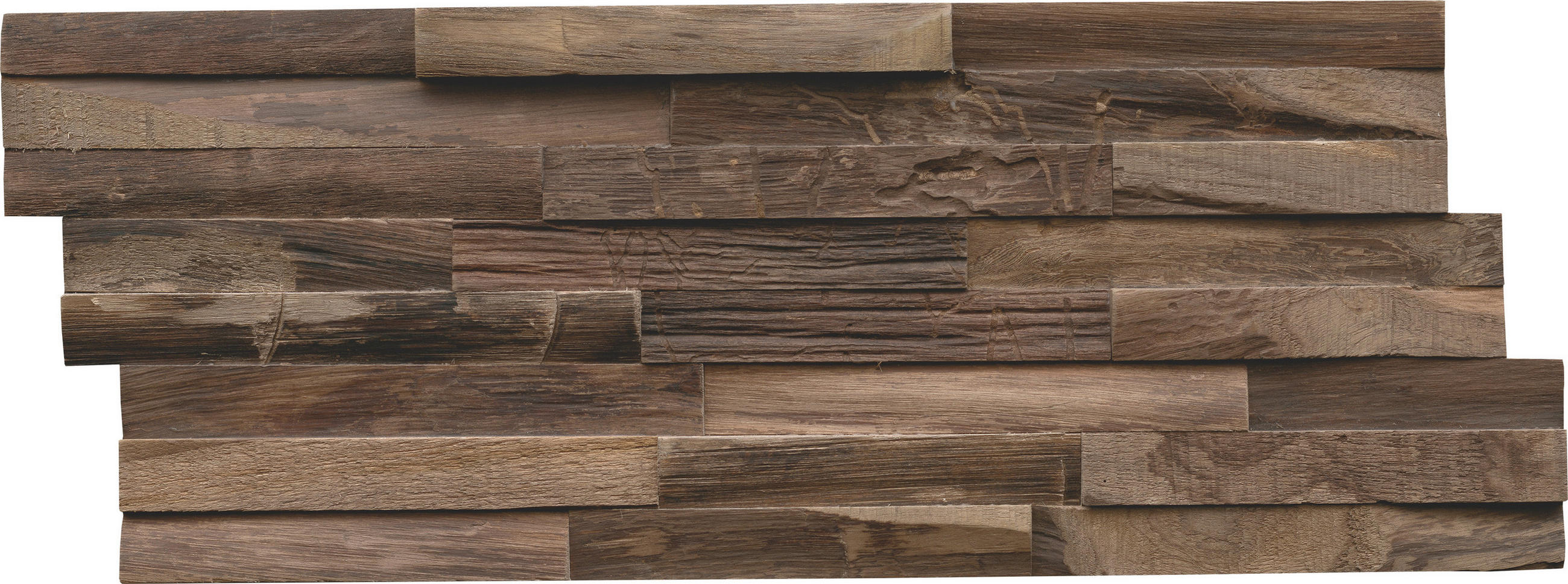 WANDVERKLEIDUNG - Dunkelbraun, Basics, Holz (50/20/2cm)