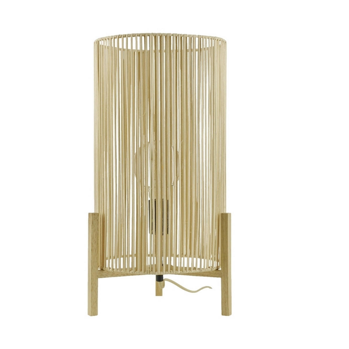 SVJETILJKA STOLNA Nine  - prirodne boje, Natur, drvo (27,5/27,5/50cm)