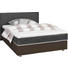 BOXSPRINGBETT 180/200 cm in Braun, Dunkelgrau - Dunkelgrau/Silberfarben, Design, Holz/Textil (180/200cm) - Carryhome BOXSPRINGBETT 180/200 cm in Braun, Dunkelgrau - Dunkelgrau/Silberfarben, Design, Holz/Textil (180/200cm) - Carryhome