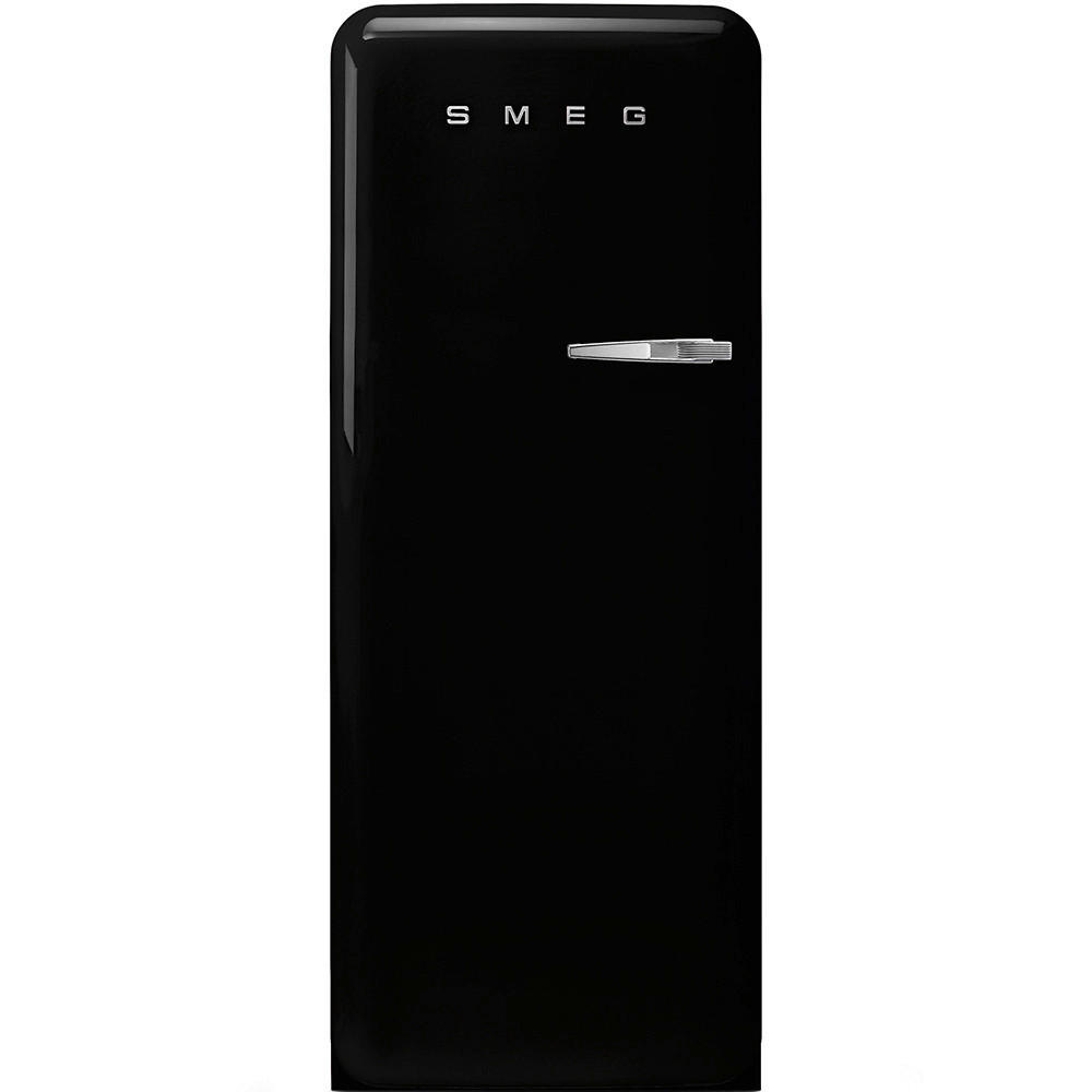 KÜHLSCHRANK 60,1/153/76,8 cm  - Schwarz, Basics, Glas/Metall (60,1/153/76,8cm) - SMEG