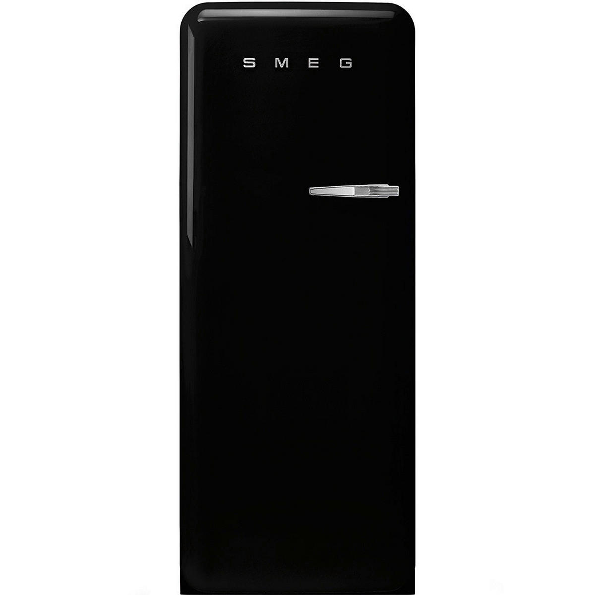 KÜHLSCHRANK 60,1/153/76,8 cm  - Schwarz, Basics, Glas/Metall (60,1/153/76,8cm) - SMEG