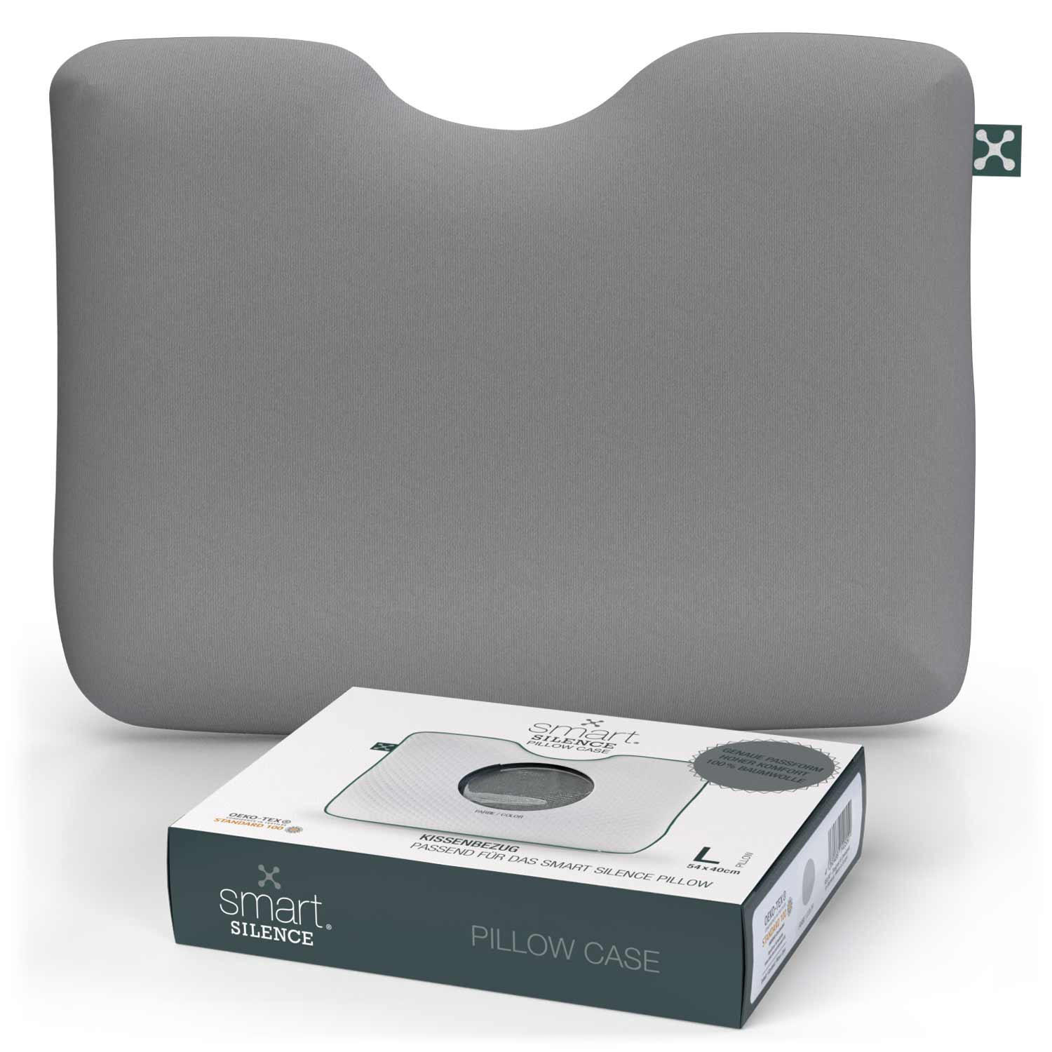 Smartsleep Nackenkissenbezug Silence Grau 54x40 cm