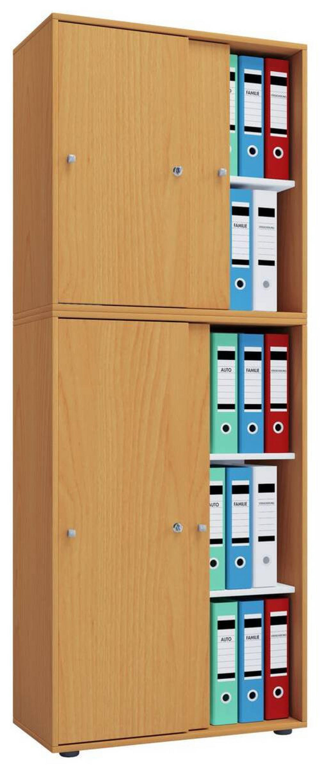 AKTENSCHRANK 70/183/37 cm  - Buchefarben, Basics, Holzwerkstoff (70/183/37cm) - MID.YOU