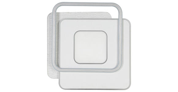 DECKENLEUCHTE    46,5/48,5/5 cm  - Chromfarben/Alufarben, Trend, Kunststoff/Metall (46,5/48,5/5cm) - Novel