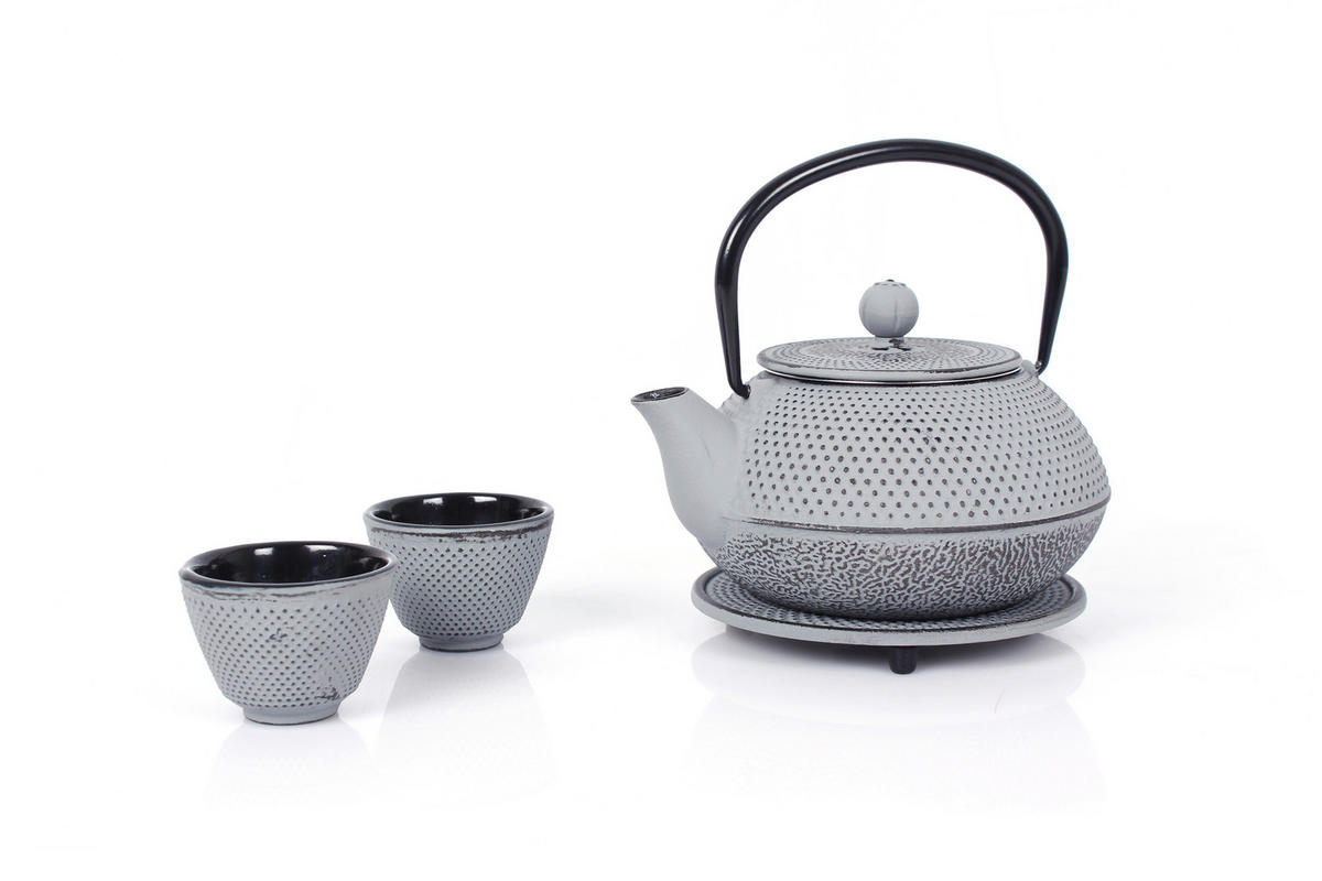 Set Ceainic Și Ceașcă  - gri, Basics, metal (800ml) - Echtwerk