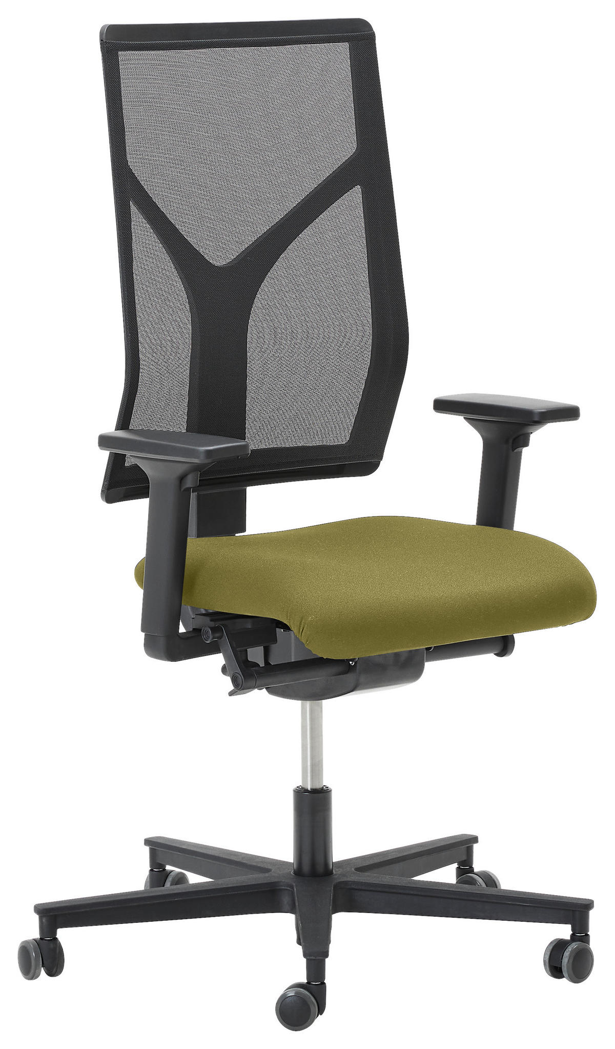 DREHSTUHL Gelb  - Gelb/Schwarz, KONVENTIONELL, Kunststoff/Textil (63/105/46cm) - Dieter Knoll