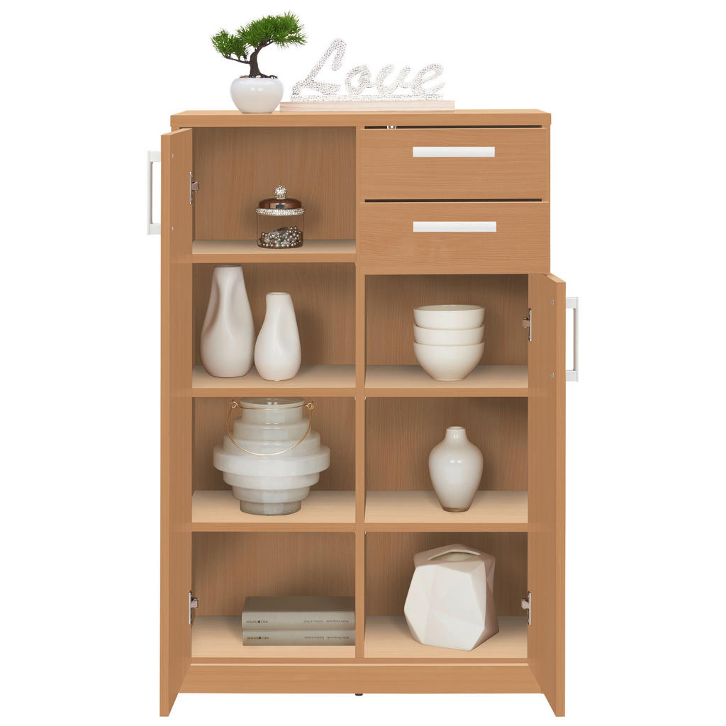 Thumbnail - Xora Kommode, Buche, Holzwerkstoff, 5 Fächer, 72x110x36 cm, Wohnzimmer, Kommoden & Sideboards, Kommoden
