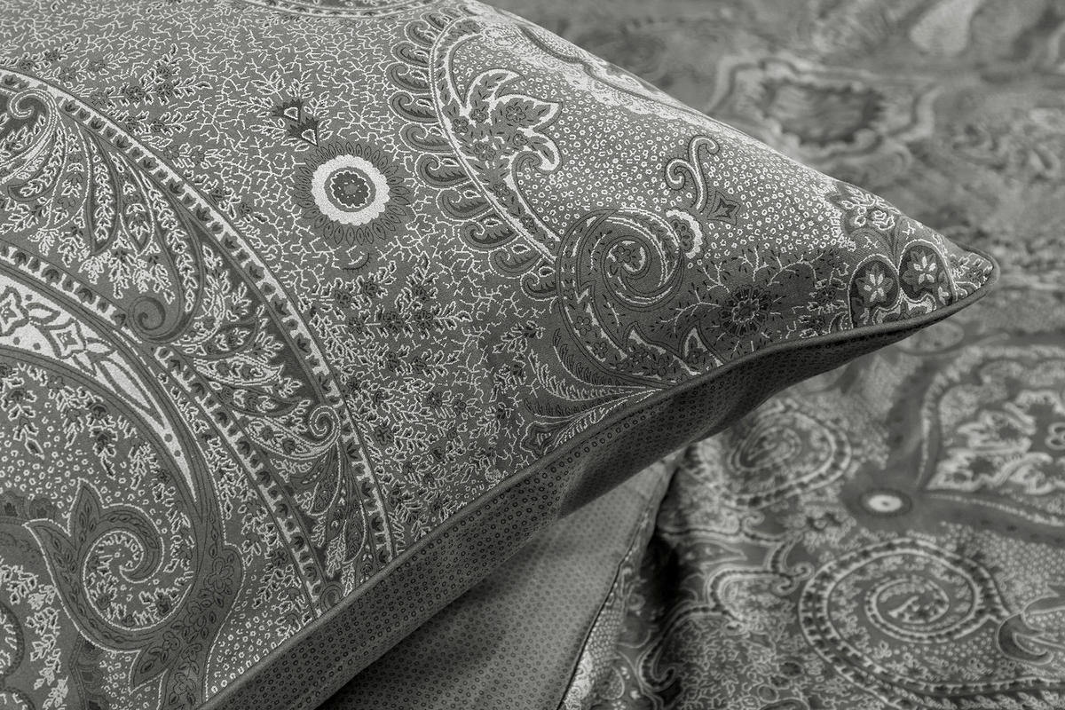 BETTWÄSCHE 2-teilig PEARL Satin 135/200 cm  - Anthrazit, Basics, Textil (135/200cm) - Musterring