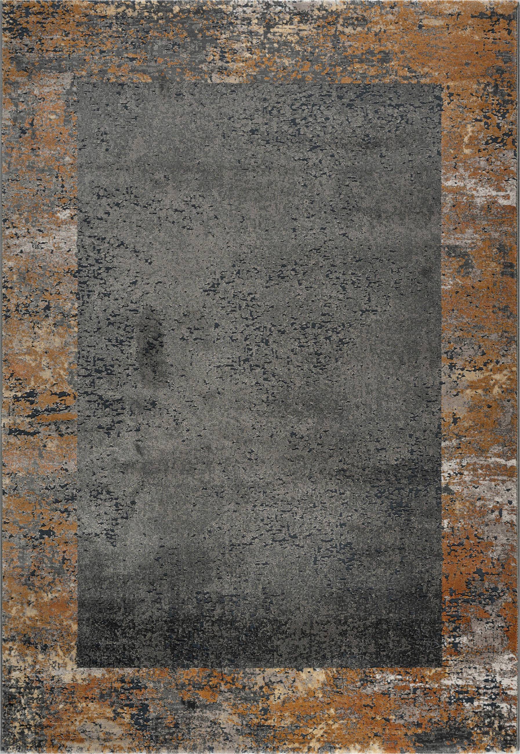 WEBTEPPICH  Wohnzimmer 200/290 cm Canyon Anthrazit, Hellgrau, Rostfarben  - Rostfarben/Anthrazit, Design, Kunststoff/Textil (200/290cm) - Novel