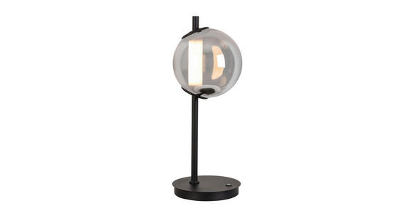 LED-TISCHLEUCHTE 20/51 cm - Chromfarben/Schwarz, Design, Glas/Kunststoff (20/51cm) - Dieter Knoll