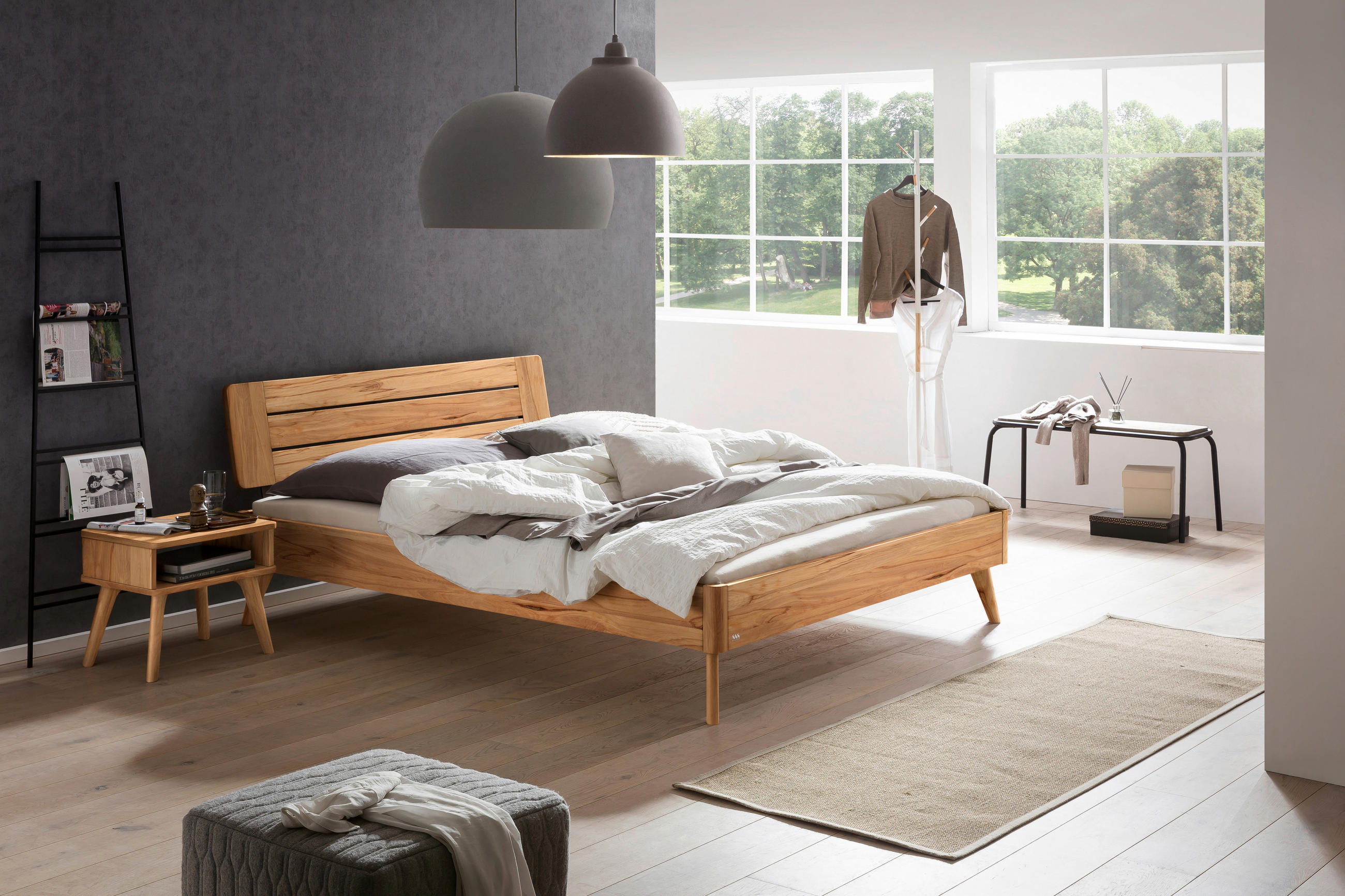 BETT 180/200 cm  in Buchefarben  - Buchefarben, KONVENTIONELL, Holz (180/200cm) - Hasena