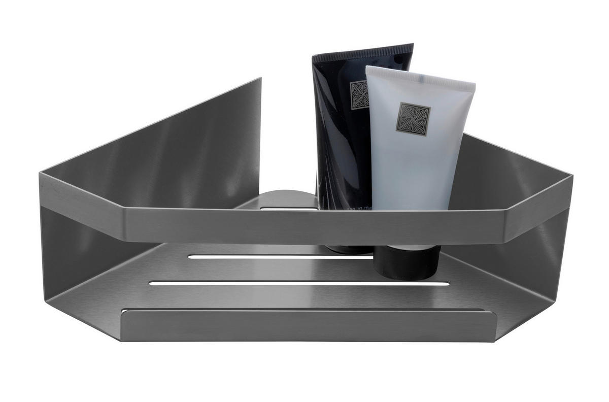 DUSCHABLAGE Metall  - Grau, KONVENTIONELL, Metall (28,5/8/18cm) - Schöner Wohnen