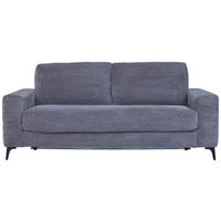 SCHLAFSOFA in Textil Dunkelgrau  - Dunkelgrau/Schwarz, Design, Textil/Metall (204/89/98cm) - Carryhome