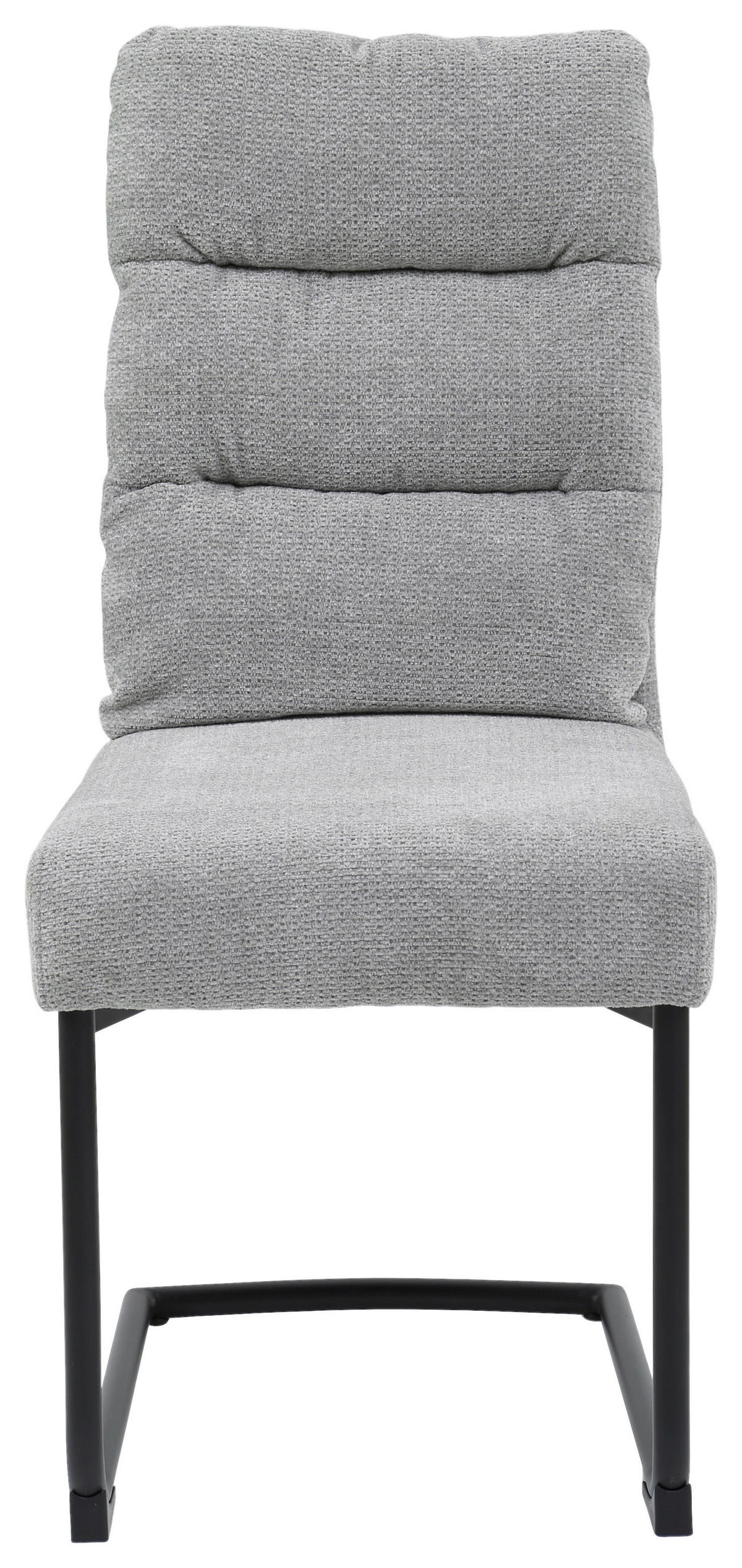 SCHWINGSTUHL  in Eisen Chenille  - Schwarz/Grau, Design, Textil/Metall (48,5/105/67cm) - Carryhome