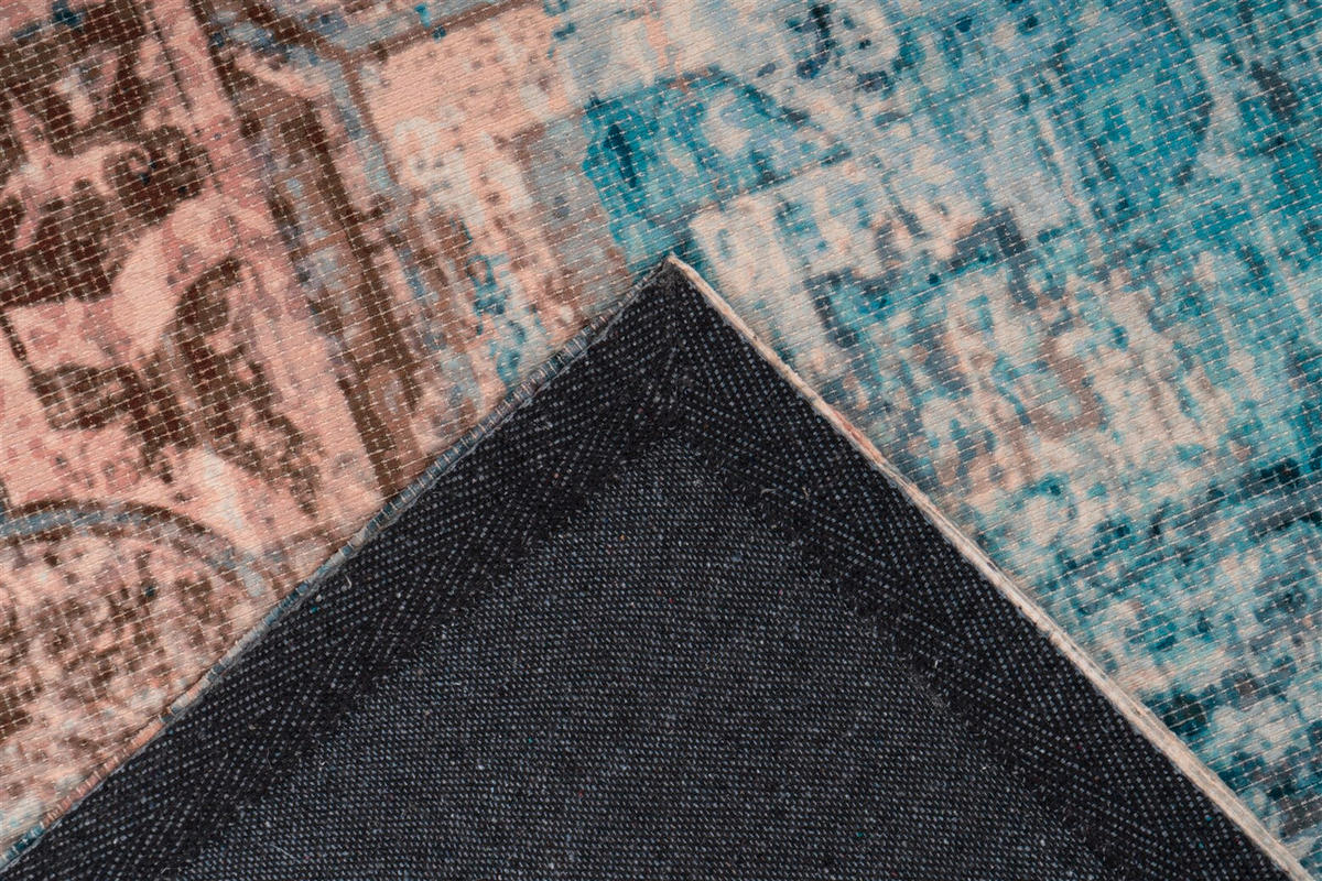LÄUFER 80/150 cm Indiana 300 Blau / Braun Blau, Braun  - Blau/Braun, KONVENTIONELL, Textil (80/150cm)
