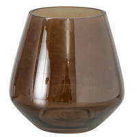WINDLICHT - Braun, Basics, Glas (15/15cm) - Ambia Home