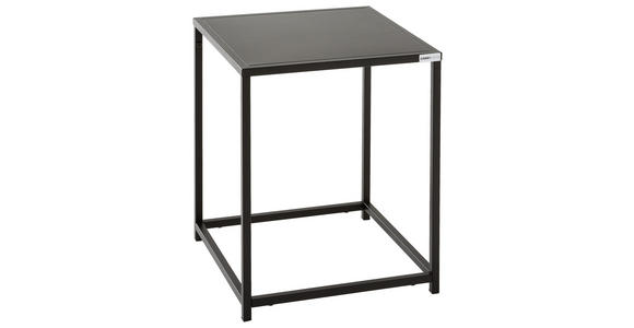 BEISTELLTISCH in Metall 38/37/45,7 cm  - Schwarz, Trend, Metall (38/37/45,7cm) - Carryhome