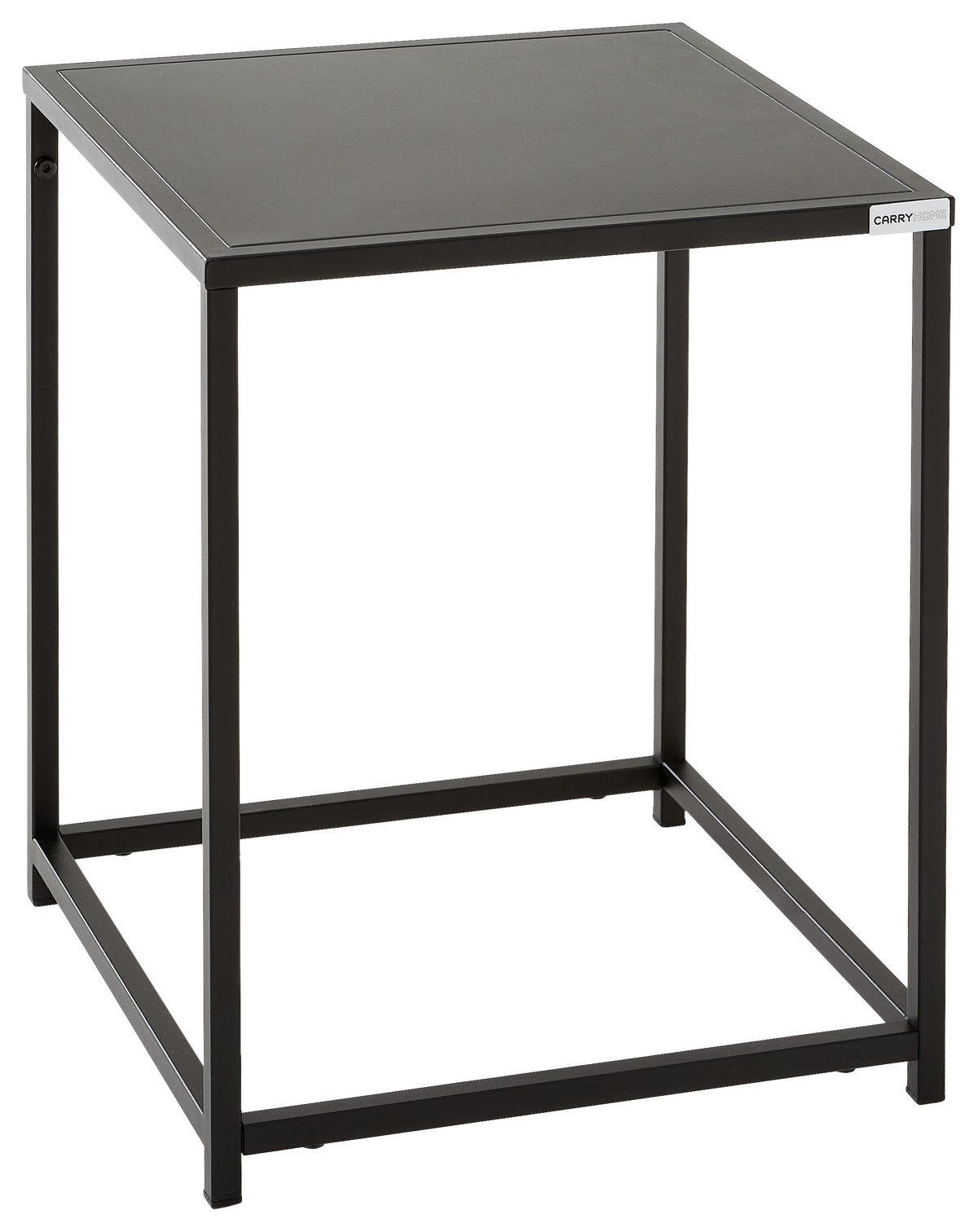 BEISTELLTISCH in Metall 38/37/45,7 cm  - Schwarz, Trend, Metall (38/37/45,7cm) - Carryhome