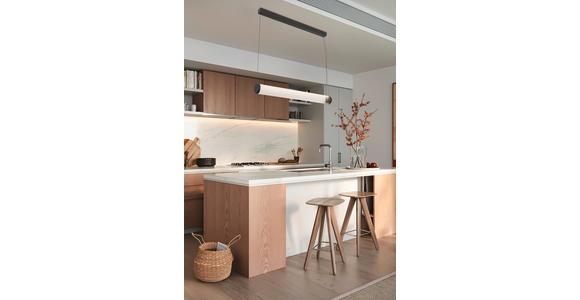 LED-HÄNGELEUCHTE Kaleido 103/10/164 cm - Transparent/Schwarz, Design, Glas/Metall (103/10/164cm) - Dieter Knoll