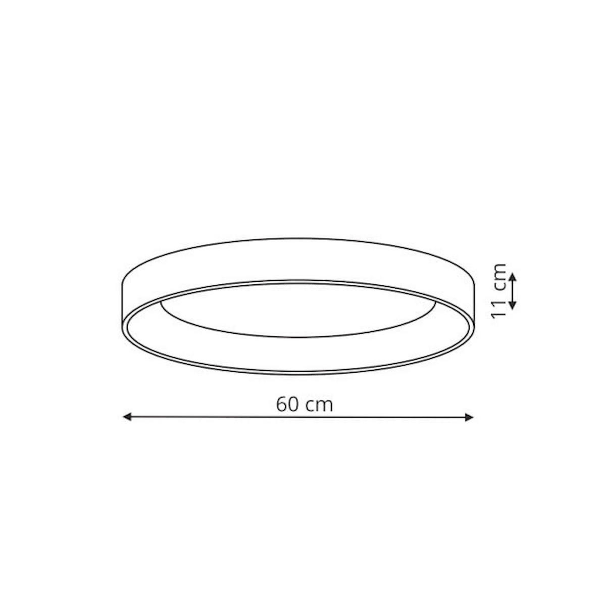 LED-DECKENLEUCHTE Georgia  11/60/60 cm  - Goldfarben, Design, Metall (11/60/60cm)