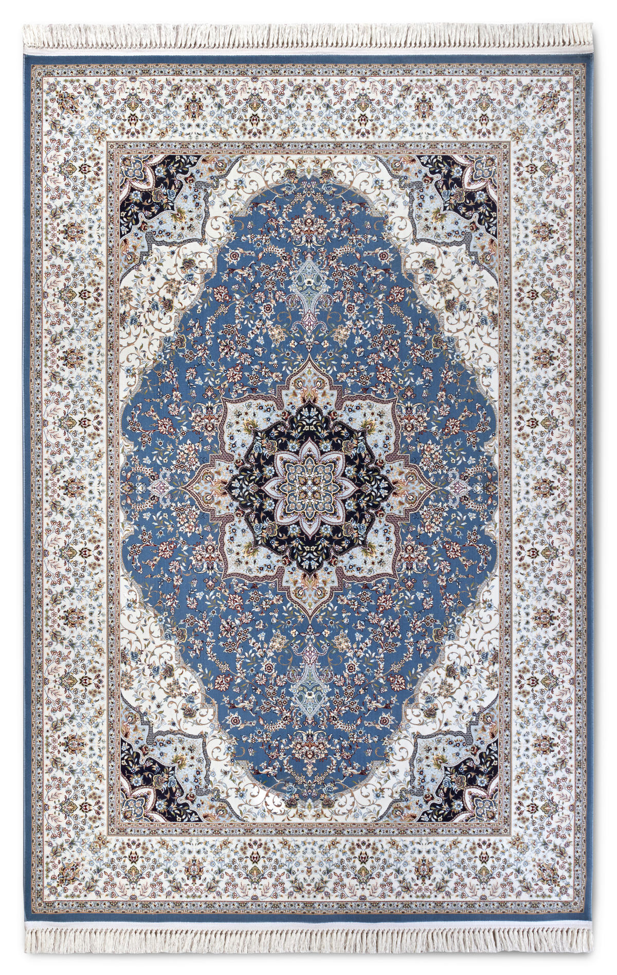 FLACHWEBETEPPICH 128/190 cm Kollektion 1870 Creme, Hellblau  - Creme/Hellblau, Design, Kunststoff/Textil (128/190cm) - Villeroy & Boch