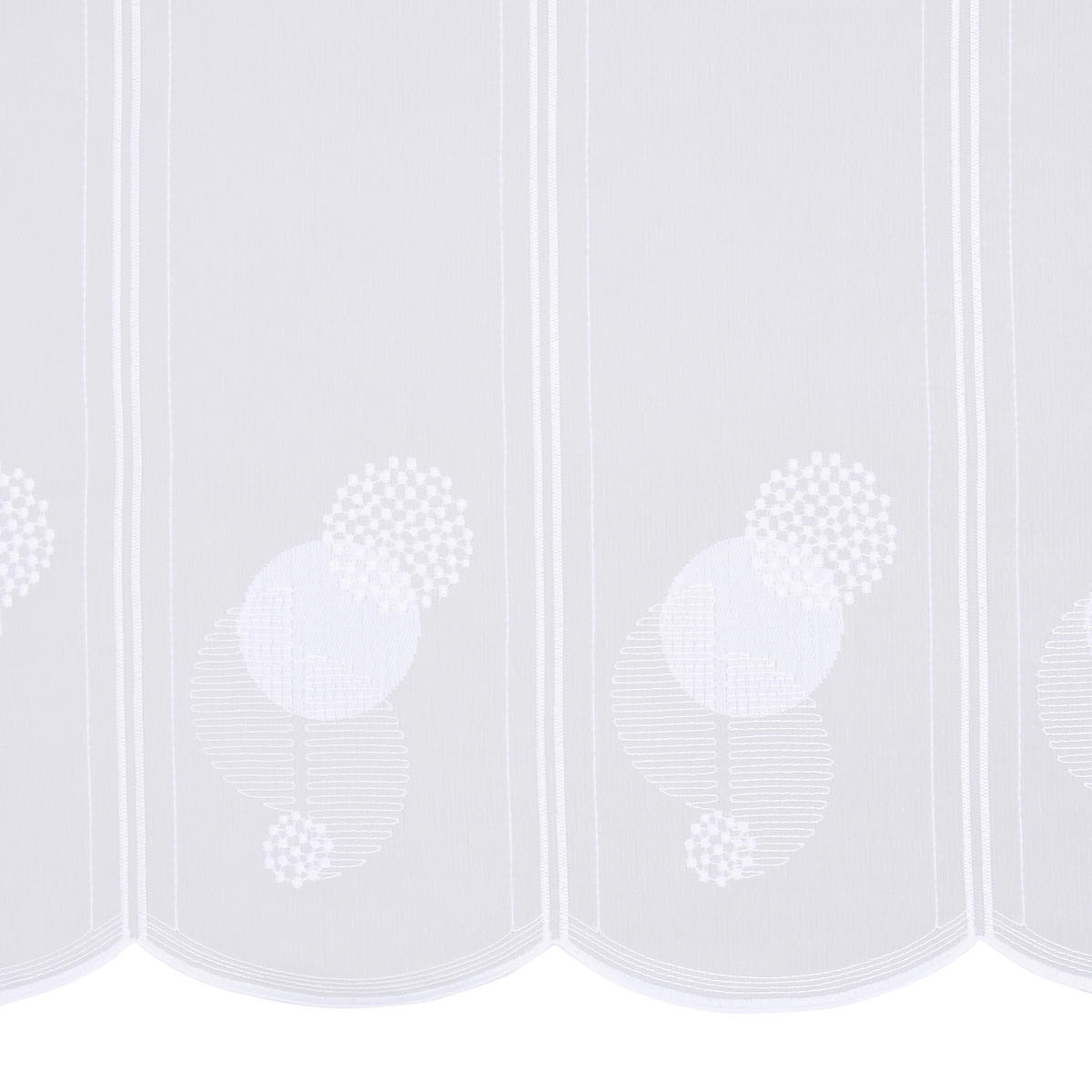 VITRÁZSFÜGGÖNY  - fehér, Konventionell, textil (50cm) - Esposa