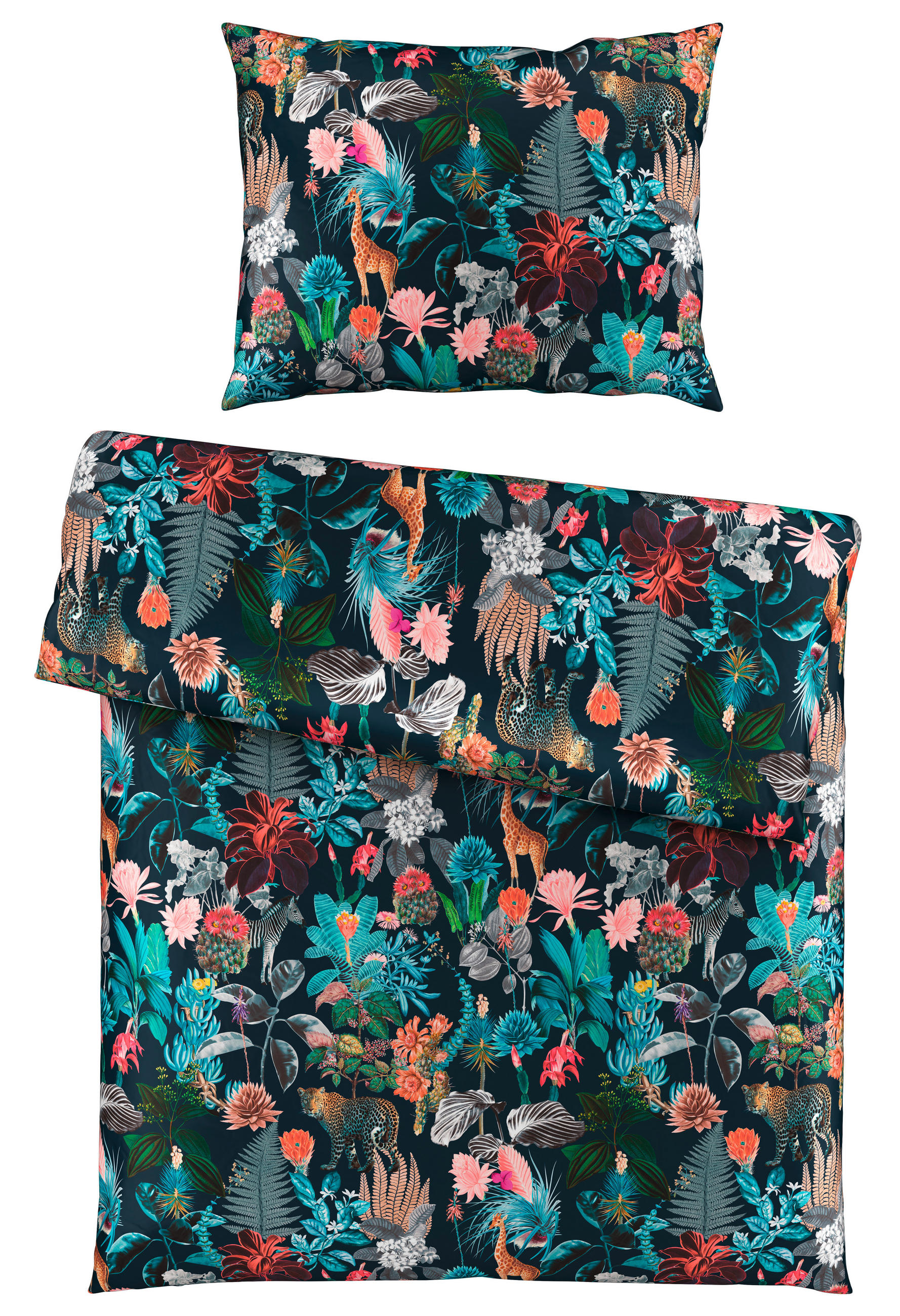 Esposa POSTEĽNÁ BIELIZEŇ, satén, modrá, 140/200 cm