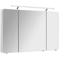 SPIEGELSCHRANK 120/72/17 cm  - Chromfarben/Weiß, Basics, Glas/Holzwerkstoff (120/72/17cm) - Sadena