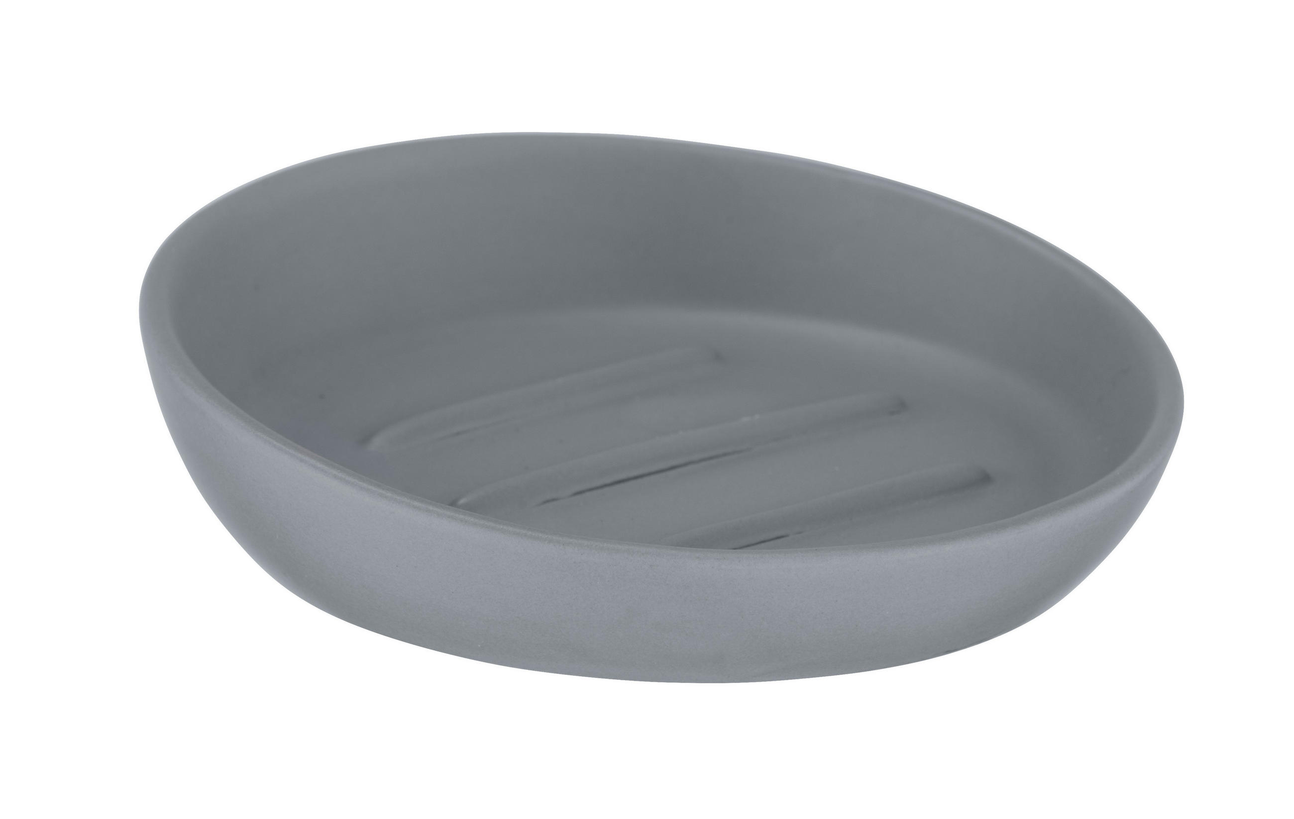 SEIFENSCHALE Keramik  - Grau, Basics, Keramik (11,5/3/11,5cm) - Wenko