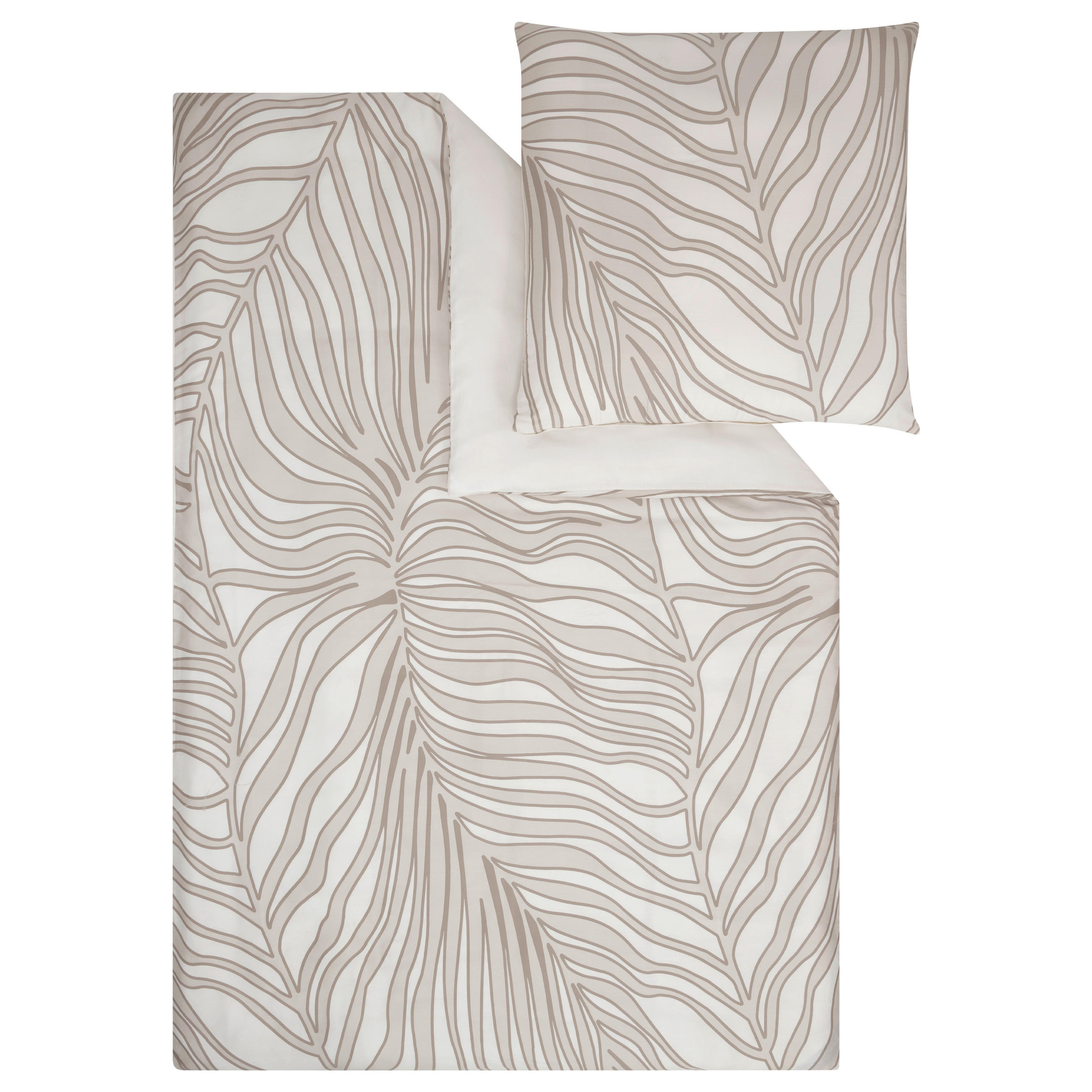 OBOUSTRANNÉ POVLEČENÍ, makosatén, šedá, béžová, 140/200 cm - šedá/béžová, Basics, textil (140/200cm) - S. Oliver