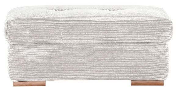 HOCKERBANK 103/45/71 cm Cord Beige Holz - Eichefarben/Beige, KONVENTIONELL, Holz/Textil (103/45/71cm) - Carryhome