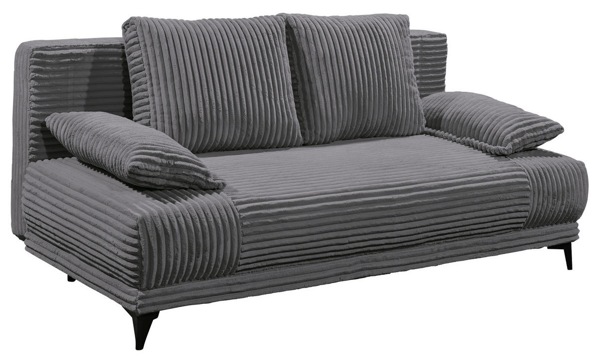 KANAPÉÁGY antracit  - fekete/antracit, Konventionell, műanyag/textil (211/96/105cm) - MID.YOU