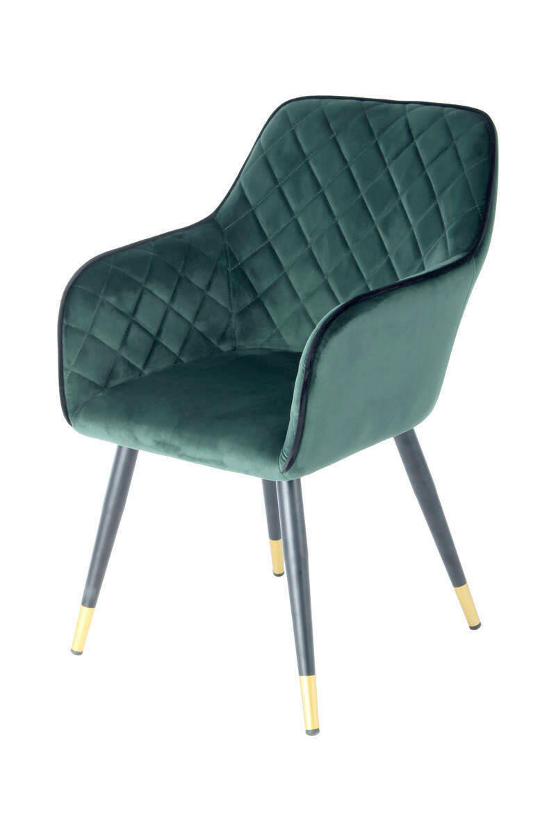 ŽIDLE S PODRUČKAMI, ocel, černá, tmavě zelená - černá/tmavě zelená, Lifestyle, kov/plast (58,8/86/61cm) - Kayoom