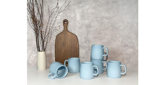 KAFFEEBECHERSET Colori Blu 6-teilig  - Blau, Trend, Keramik - Novel