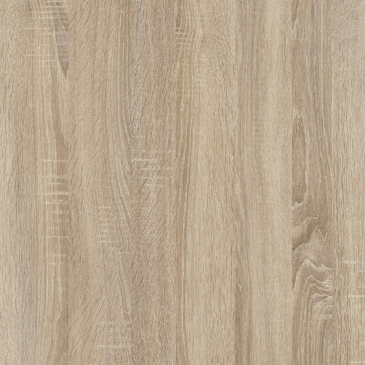 KÜCHENBLOCK 300 cm   in Weiss, Sonoma Eiche  - Weiss/Alufarben, Modern, Holzwerkstoff/Metall (300cm) - Held