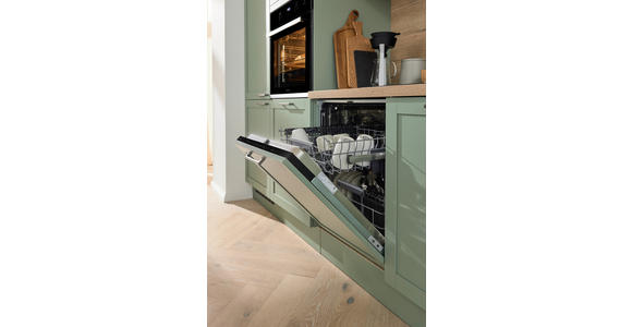 EINBAUKÜCHE   - Eukalyptusholzfarben/Grün, Design, Holzwerkstoff - Novel