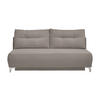 SCHLAFSOFA in Cord Graubraun  - Chromfarben/Graubraun, Modern, Textil/Metall (198/90/100cm) - Livetastic