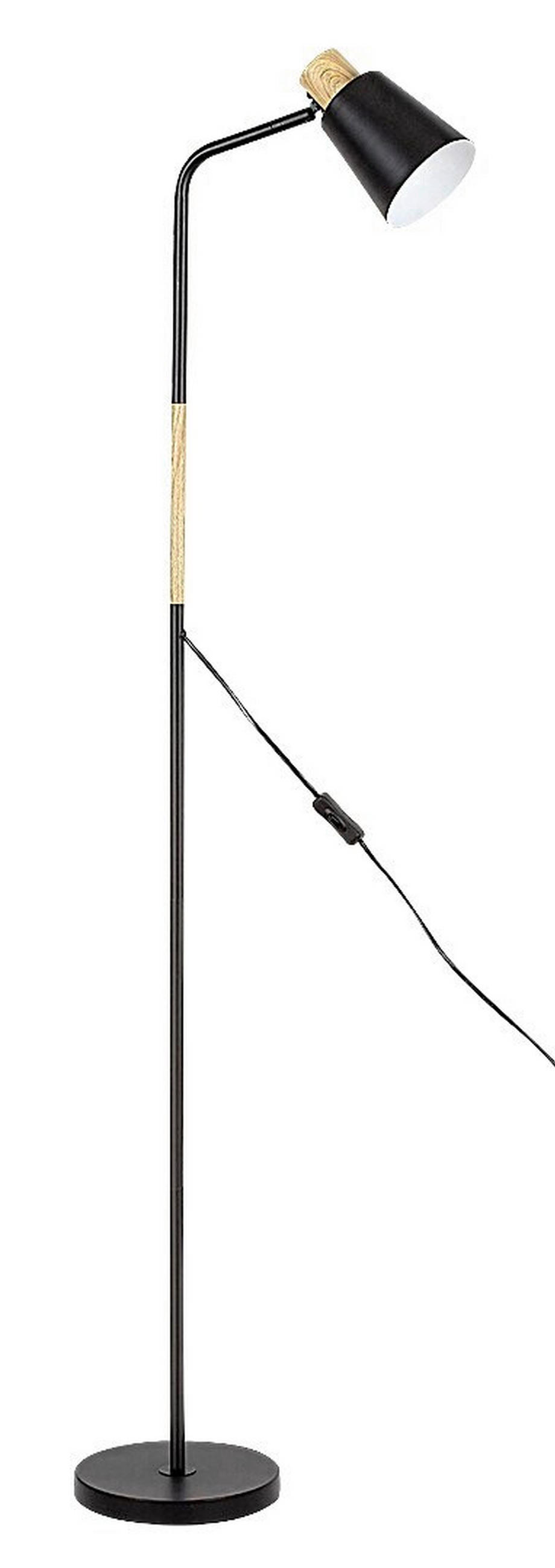PODNA LAMPA Azim  - prirodna boja/crna, Trendi, metal (148/40cm)