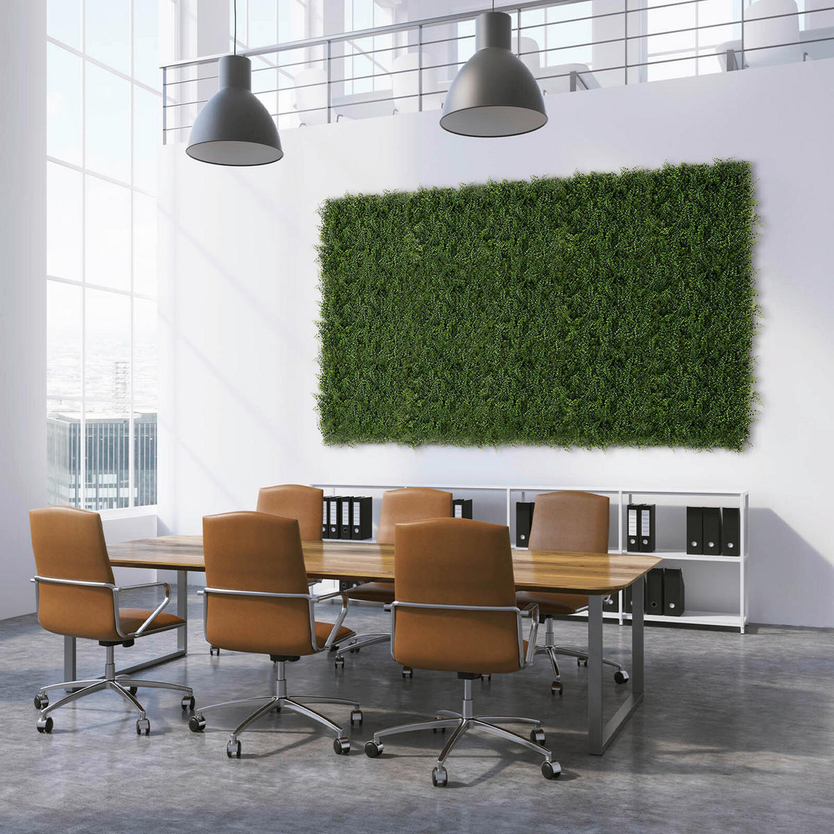 Wandverkleidung Pflanzenwand  Kunststoff  - Dunkelgrün/Jadegrün, Trend, Kunststoff (50/50cm) - Floordirekt
