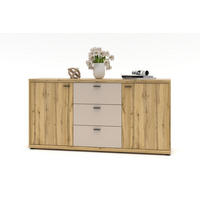 SIDEBOARD 170/86/49 cm  in Eichefarben, Kaschmir  - Kaschmir/Eichefarben, Design, Holzwerkstoff/Metall (170/86/49cm) - Livetastic