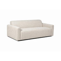 2-SITZER-SOFA Hector in Creme  - Creme/Schwarz, Design, Textil (203/71/92cm) - Livetastic