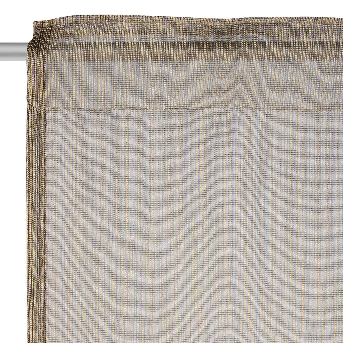 FERTIGVORHANG transparent  - Goldfarben, Design, Textil (140/245cm)